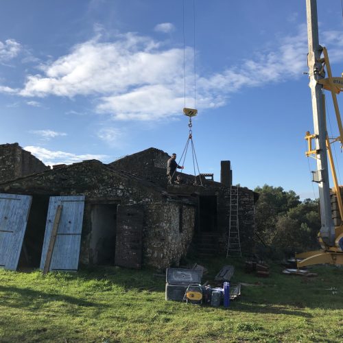 Rénovation d'une campagne entreprise maçonnerie DETRY Denis