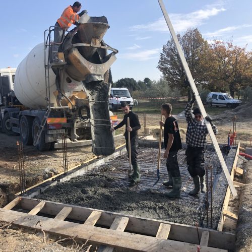 Rénovation d'une villa avec l'entreprise de maçonnerie DETRY Denis.