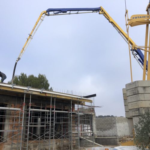 Rénovation d'une villa avec l'entreprise de maçonnerie DETRY Denis.