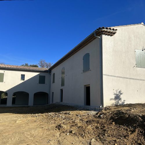 Construction d'une villa entreprise de maçonnerie DETRY Denis.